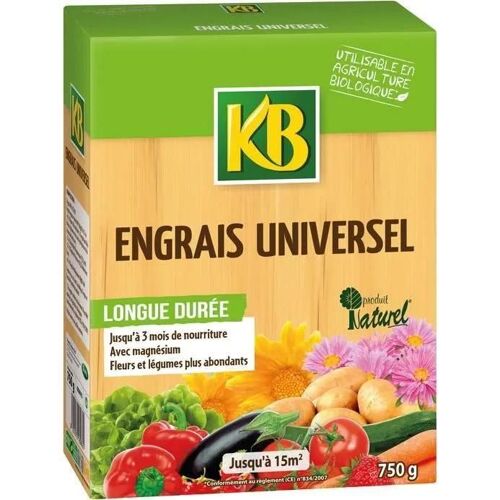 Engrais Universel Bio - Kb - Uab 750g - Composition Organique Enrichie - Fertilisant