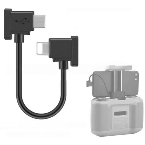 Sjzg-Câble De Données Usb-C Vers Iphone Pour Télécommande Dji Mavic 3 Mini 2 Mini 3 Pro Air 2s Mavic Air 2 Dji Rc-N1 Rc Pro Dji Osmo | 30cm | Compatible Iphone