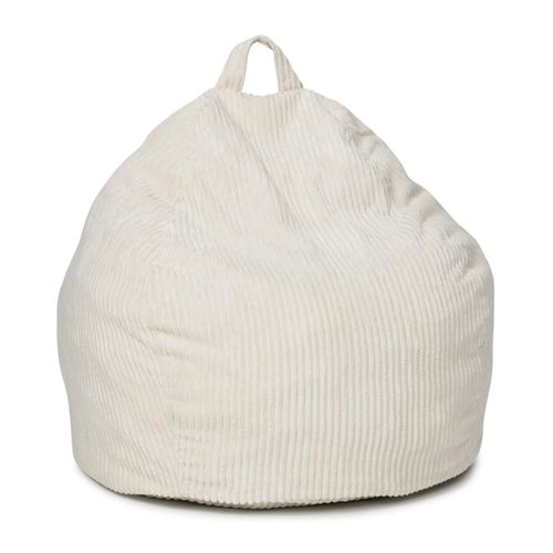Pouf Poire Hortense En Velours Côtelé Beige
