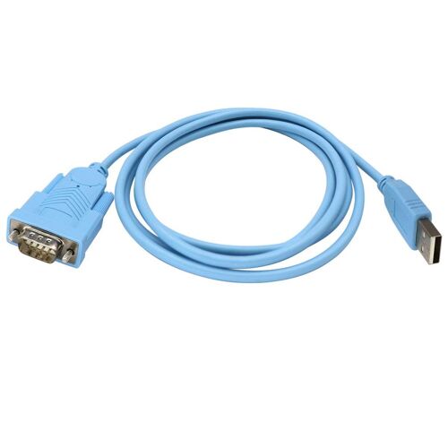 KAL-Cable DB9 RJ45 USB RS232 DB9 avec deux jeux de puces FTDI pour Windows 10, 8.1, 8, 7, Vista XP 2000 Linux et Mac OS X 10.6 et versions ultérieures (DB9-USB)