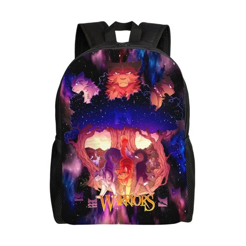 Sac à dos Warrior Cats pour école primaire, collège, grande capacité, sac à bandoulière décontracté, sac pour ordinateur portable, pour garçons et filles - XTYD2965