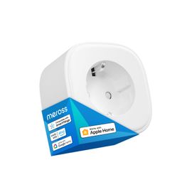 Meross-Prise intelligente HomeKit EU WiFi,prise murale,minuterie,calendrier,commande vocale,prise en charge Alexa,Google Assistant,SmartThings,16A -HomeKit-1 PC