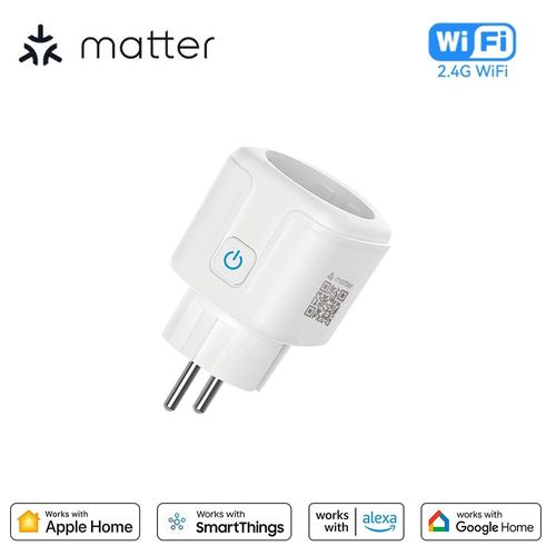 Mini adaptateur de prise intelligente,prise de courant EU,fonctionne avec HomeKit,Siri,Alexa,Google,Smart WiFi,16A - Type 1PCS