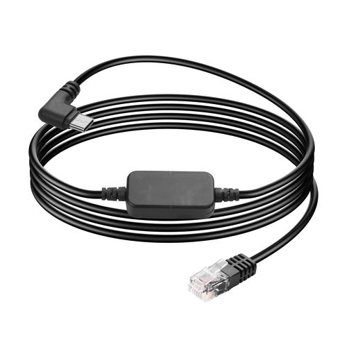 KAL-Câble De Prise Usb C Vers Rj11 À 90 ° Pour Détecteur De Radar, Cordon D'Alimentation 5 V À 12 V, Cordon D'Alimentation De Rechange Pour Détecteur De Radar Avec Port De Charge Rj11-5.57Ft