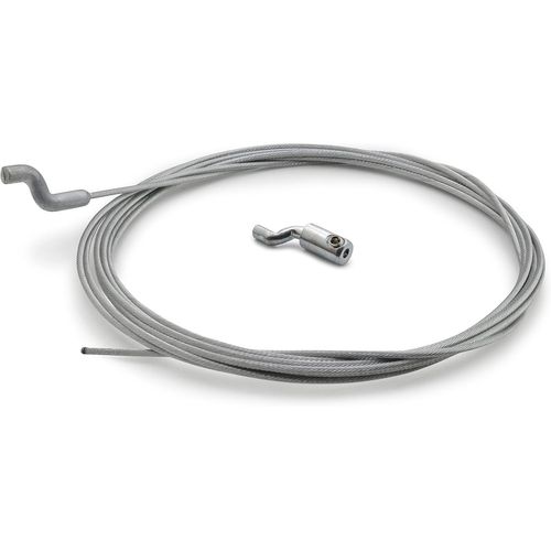 KAL-Câble De Gaz Souple Ø1.5Mm Avec Embout Z Et Serre-Câble En Z Longueur 2.5M Accélérateur Carburateur Poignée Réparation Pour Tondeuse Débroussailleuse Motoculteur Jardin (1 Câble)