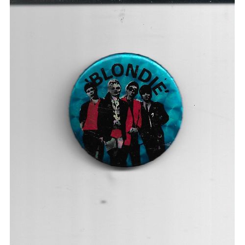 Badge Blondie 4 Cm Vintage Glitter Avec Des Paillettes!