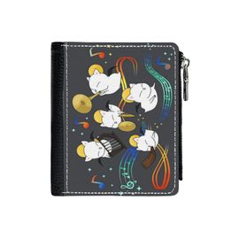 Portefeuille Les Primogs=42 Compact en Simili-Cuir PU Porte-Cartes Fermeture Éclair Homme Femme Ad