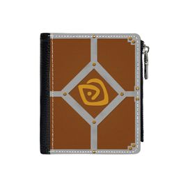 Portefeuille Le journal du berger=6 Compact en Simili-Cuir PU Porte-Cartes Fermeture Éclair Homme Femme Ad