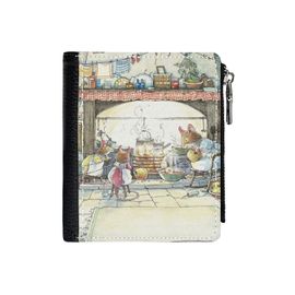 Portefeuille La cuisine du Crabapple Cottage=11 Compact en Simili-Cuir PU Porte-Cartes Fermeture Éclair Homme Femme Ad