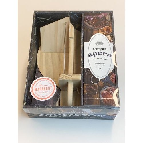 Coffret Tartines Apéro - Avec 1 Trancheuse À Saucisson