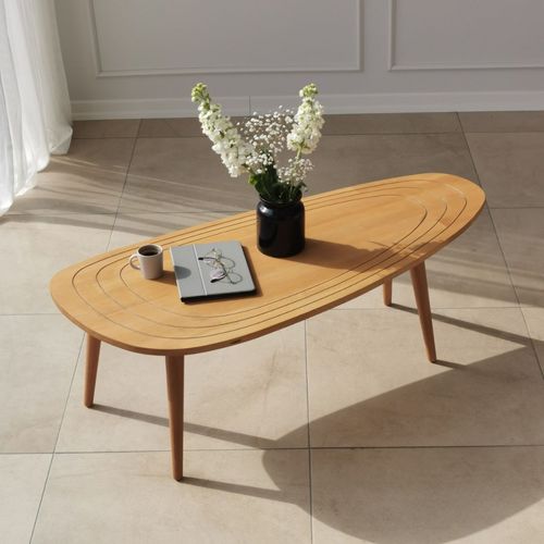 Rana - Table Basse Style Teck Bois Clair
