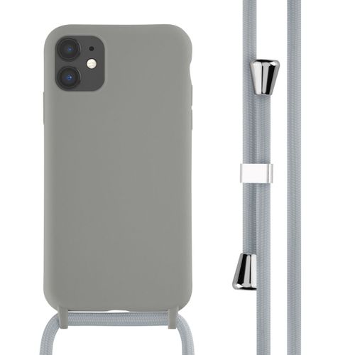 Imoshion Coque En Silicone Avec Cordon Iphone 11 Gris Clair