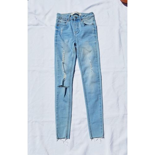 Jean Style Destroy Femme Taille 34 Marque Jennyfer