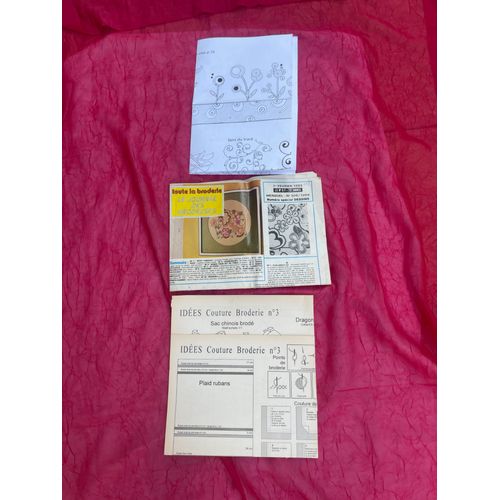 Lot De 4 Patrons Idées Couture Broderie