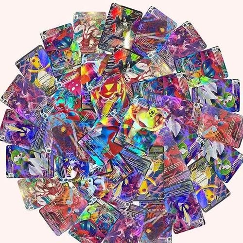 Jeu De Cartes - Shadow - Lot De 100 Cartes Pokemon Vmax - Violet - Mixte - Enfant