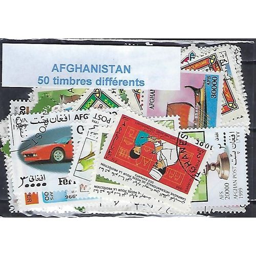 Afghanistan 50 Timbres Différents