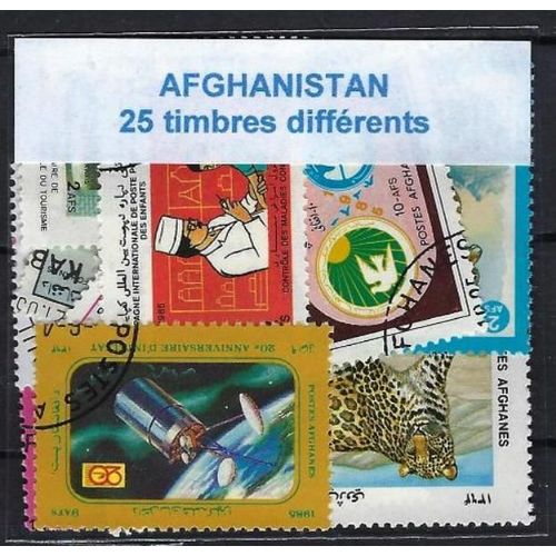 Afghanistan 25 Timbres Différents