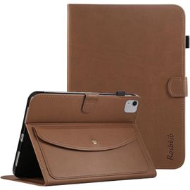 Kal-Coque Pour Ipad Air 11 (M3/M2 2025/2024), Ipad Air 5ème/4ème 10.9"", Ipad Pro 11 2022/2021/2020/2018, Étui Minimaliste En Cuir Pu Avec Portefeuille, Support Pliable Multi-Angle, Marron