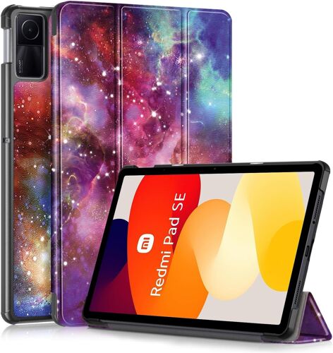 Coque pour Redmi Pad SE 11 Pouces 2023,Étui de Protection à Rabat Compatible avec Tablette Xiaomi Redmi Pad SE,Galaxie