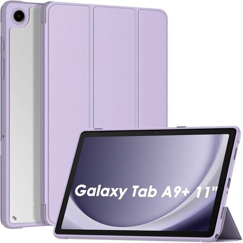 KAL-Étui De Protection Pour Samsung Galaxy Tab A9+ Plus 11"" 2023 (Sm -X210/X216/X218), Galaxy Tab A9 Plus 11"" - Support Fin Et Léger - Avec Veille/Réveil Automatique - Violet