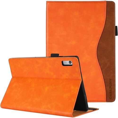 Coque pour Lenovo Tab M9 9"" 2023 Etui PU Cuir Housse de Protection avec Multi-Angles Support pour Lenovo Tab M9 2023, Orange