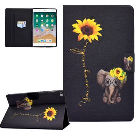 Kal-Coque Pour Ipad 9.7 Pouces 2017/2018 5ème /6ème Génération, Ipad Air 1/2 Housse Étui De Protection Coque Tablette Ipad 9.7"" 2017/2018, Ipad Air1/Air 2, Éléphant Fleuri