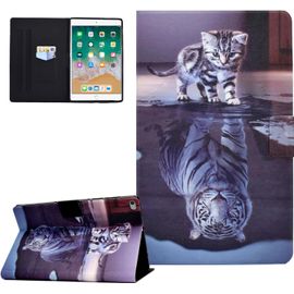 Kal-Coque Pour Ipad 9.7 Pouces 2017/2018 5ème /6ème Génération, Ipad Air 1/2 Housse Étui De Protection Coque Tablette Ipad 9.7"" 2017/2018, Ipad Air1/Air 2, Chat Et Tigre