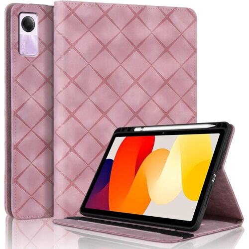KAL-Coque Pour Xiaomi Redmi Pad Se 11 Pouces 2023 Avec Fente De Stylo, Flip Cuir Pu Tablet Housse Avec Fonction Support Étui Pour Redmi Pad Se 11"" - Rose