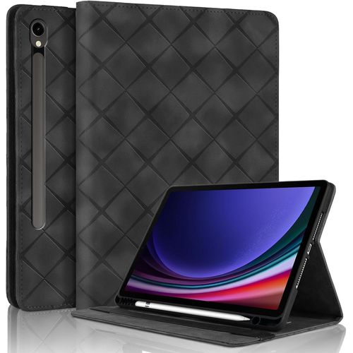 Coque Pour Samsung Galaxy Tab S10 Fe/ S9 Fe/ S9 Avec Fente De Stylo, Flip Cuir Pu Tablet Housse Avec Fonction Support Étui Pour Galaxy Tab S9 - Noir