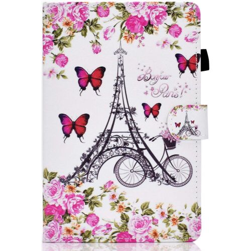 KAL-Coque Housse Étui Pour Ipad 10.2 Pouces 2019(7Ème Génération), Smart Cover Housse Etui Cuir Coque Avec Support Pour Ipad 10.2 Pouces Tablette,Tour Fleurs