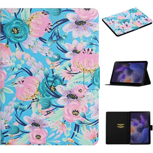 Kal-Coque Pour Samsung Galaxy Tab A8 10,5 2022/2021 (Sm-X200/Sm-X205/Sm-X207) Étui De Protection Case Tablette Housse Smart Cover Avec Réveil/Veille Auto Pour Samsung Galaxy Tab A8 2022/2021, Pivoine
