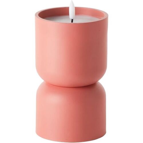 Lampe De Table D'extérieur - Brilliant - Lovere - Forme Bougie - Plastique - 3 W - Terre Cuite - Couleur Terre Cuite