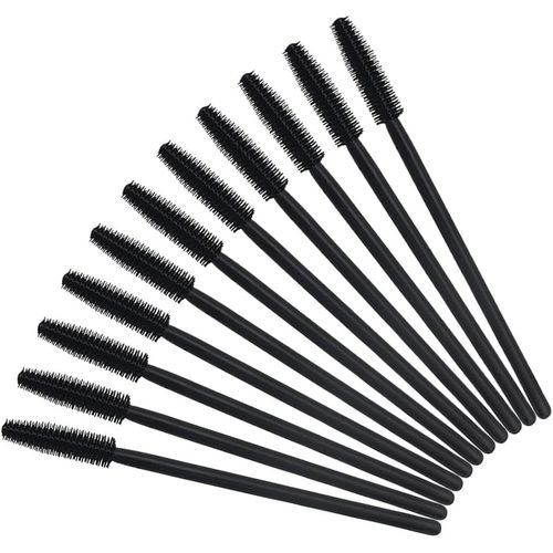 Kal-Lot De 50 Pinceaux À Mascara En Silicone Pour Application De Cils, Pinceaux De Maquillage Pour Les Yeux, Pinceaux À Sourcils, Outils De Maquillage, Noir 