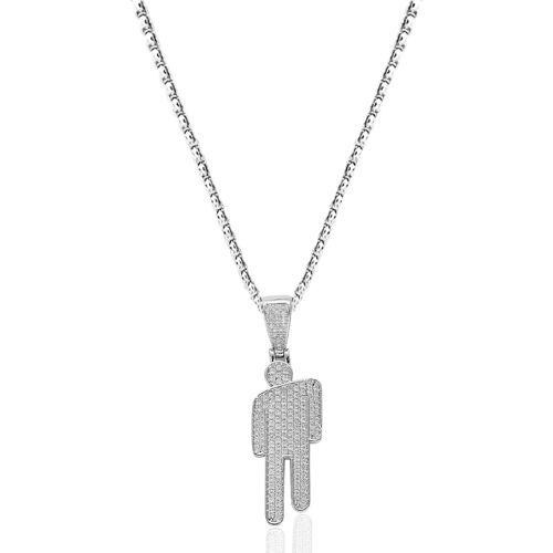 Kal-Colliers À Pendentif Créatifs En Strass, En Acier Inoxydable, Bijoux Hip Hop, Accessoires Pour Vêtements, Punk Chaîne Années 80 Années 90 Vêtement Accessoire Déclaration Collier Homme Carnaval