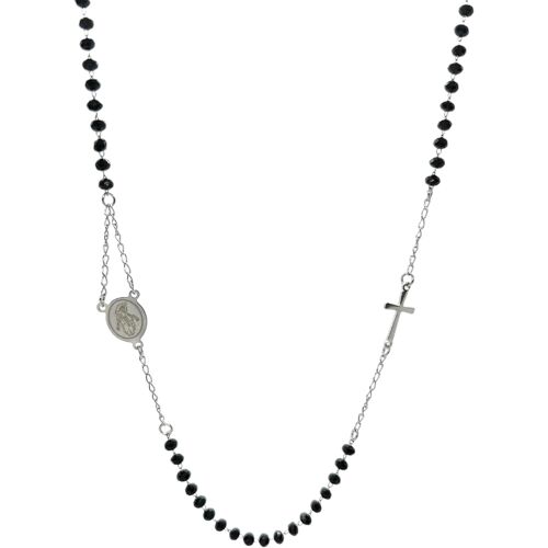 Kal-Collier Chapelet Femme Homme Acier Inoxydable 316l Argenté Doré Noir Hypoallergénique De Haute Qualité \U2013 Coffret Cadeau