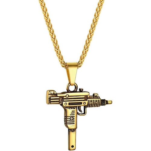 Kal-Collier Avec Pendentif En Forme De Croix Égyptienne, ?il D'horus Ancien En Acier Inoxydable/Doré/Noir, Bijou Personnalisé Contre Le Mauvais ?il Pour Homme Et Femme