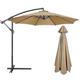 Housse De Rechange En Tissu Pour Parasol De Jardin De 3 M, 6/8 Bras, 300 Cm X 8 K, Beige