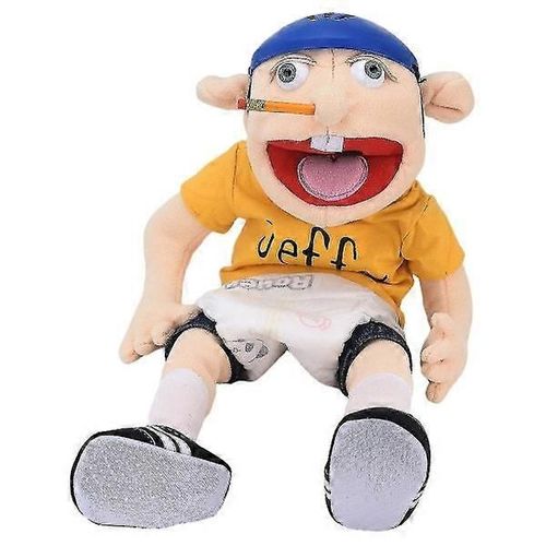 Marionnette à main en peluche douce Jeffy Doll pour maison de jeu, cadeau pour enfants pour anniversaire, Noël, Halloween