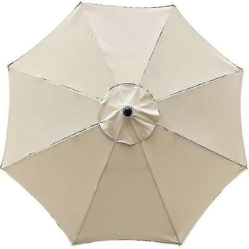 Housse De Parasol 8 Baleines 3 M, Imperméable, Anti-Uv, Toile De Rechange, Beige Hy