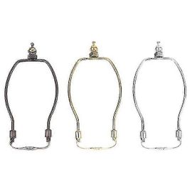 Lot De 3 Supports D'abat-Jour Pour Lampe Harpe (15,2 Cm, Argent, Doré, Bronze)