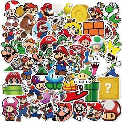 Autocollants imperméables pour skateboard, valise, téléphone, ordinateur portable, bagages, jeu classique Super Game Graffiti
