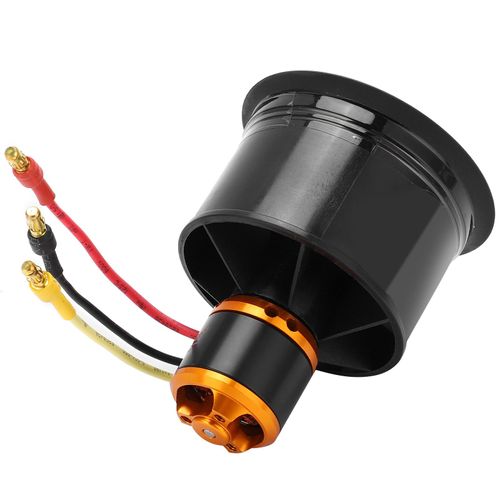 QXMotor 50mm EDF 12 pales ventilateur canalisé avec moteur sans balais QF26115000KV 34S pour avion RC (CW)