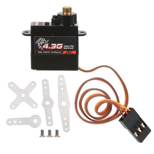 Ensemble de servomoteurs numériques RC 4.3G, engrenage métallique, moteur sans noyau, pour voiture, avion, hélicoptère à ailes fixes, 1/24 RC