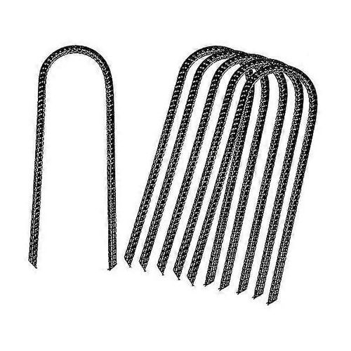 Lot De 8 Piquets De Trampoline En Forme De U, Fixations En Métal Lourd, Clous Bleus