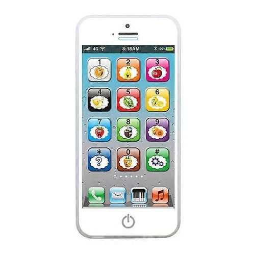 Mon premier téléphone portable interactif pour enfant - jouer pour apprendre, écran tactile avec 8 fonctions et lumières LED éblouissantes.