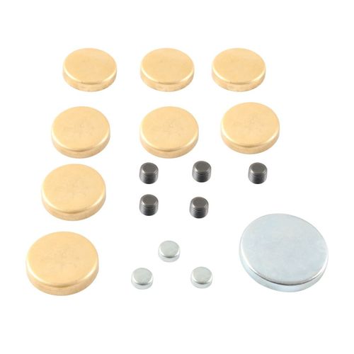 Kit De Bouchons De Gel Pour Moteur, Bouchons De Gel En Laiton Mpe-100br Compatibles Avec Les Chevrolet À Petite Cylindrée 283ci, 305ci, 327ci, 350ci De 1957 À 1997.
