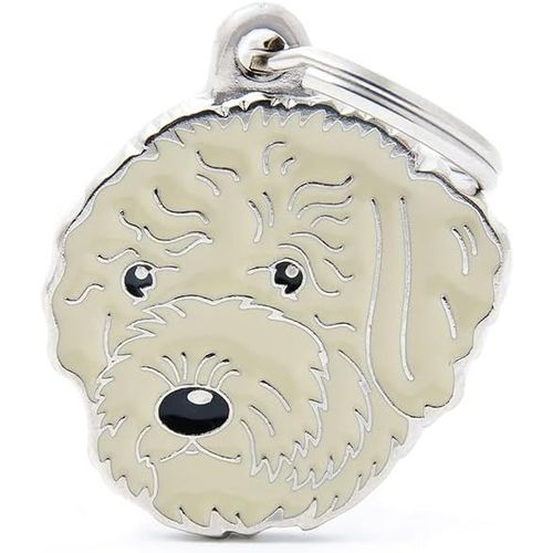 Yts-Médaille Personnalisé Pour Chien Made In Italy, Plaque Pour Chien Avec Gravure Gratuite, Émaillée À La Main En Métal, Collection Friends, 27x30 Mm