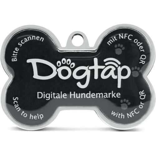Yts-Médaille Numérique Solide Pour Chien Avec Puce Nfc Et Code Qr Pour Les Coordonnées Et Les Lettres Enfichables En Pvc, Métal, Étanche, Robuste, 41,6 X 28,5 X 4,6 Mm