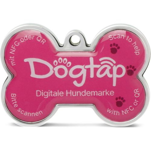 Yts-Médaille D'identification Numérique Solide Pour Chien Avec Puce Nfc Et Code Qr Pour Les Coordonnées Et Les Lettres De Contact En Métal Pvc Résistant À L'eau 41,6 X 28,5 X 4,6 Mm