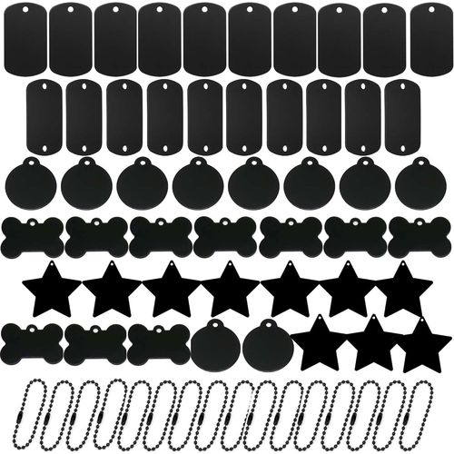 Yts-5 Forme Étiquettes De Chien Vierges En Aluminium Estampage Étiquettes Médaille Chien Étiquettes De Chien Gravée Médaille Pour Diy Porte-Clés Bricolage Et Projet D'artisanat